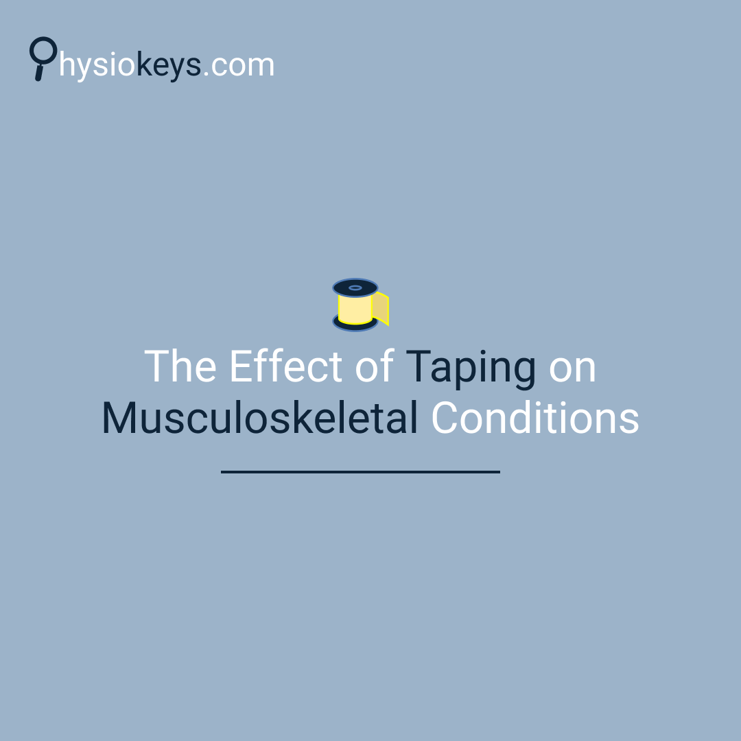 The effect of tape on musculoskeletal conditions
