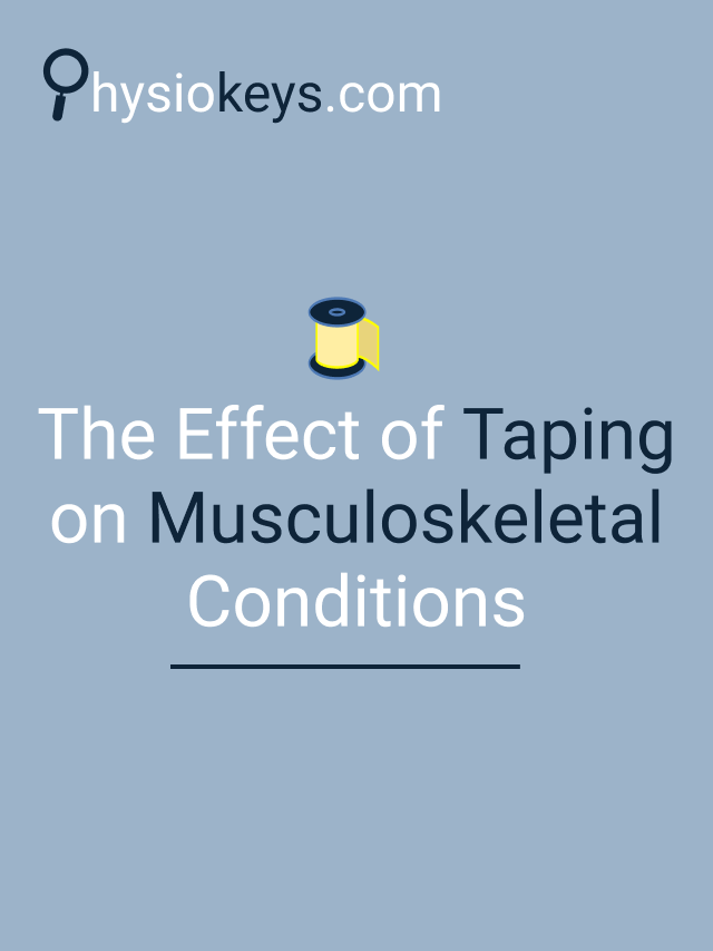 The Effect of Taping on Musculoskeletal Conditions