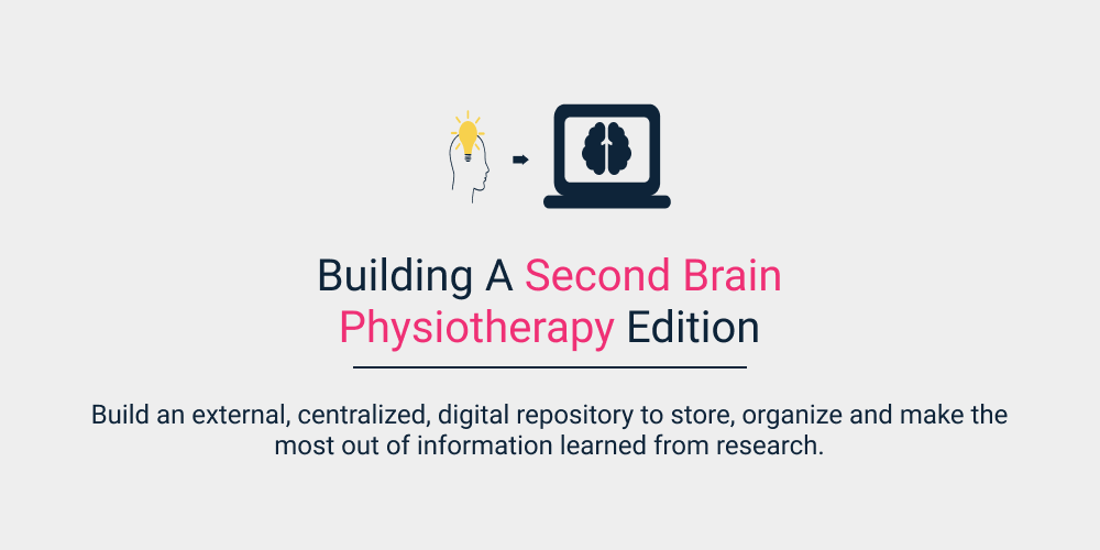 Building A Second Brain Physiotherapy Edition